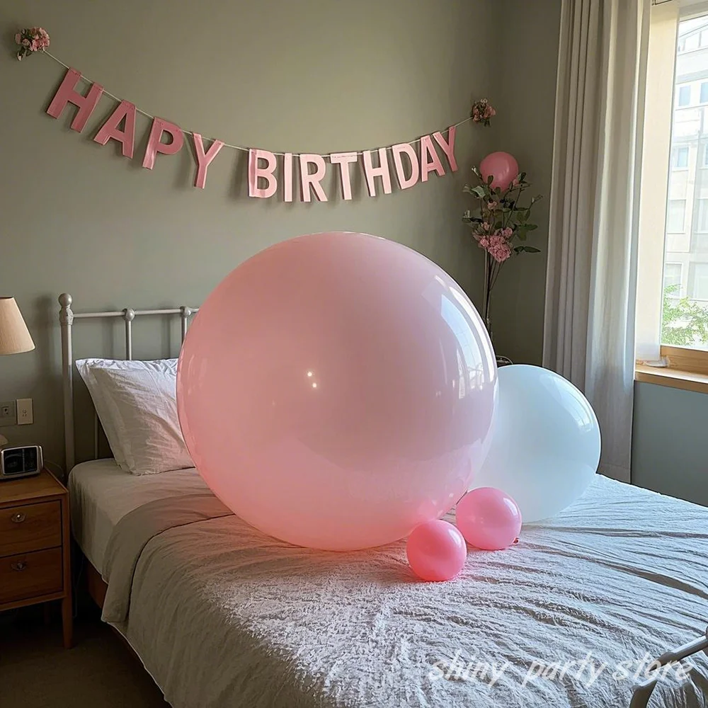 

2-10pcs 18/36inch Macarone Balloons Pink Yellow Blue Big Helium Air Balls Globos Wedding Happy Birthday Baby Shower Party Decor