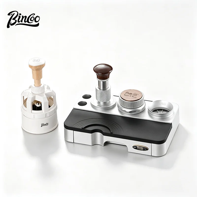 BINCOO Constant‑Force Coffee Tamper 30 LBS Spring Loaded Tamper & Distributor Set, 51MM 58MM Espresso Tamping Kit for Home Baris