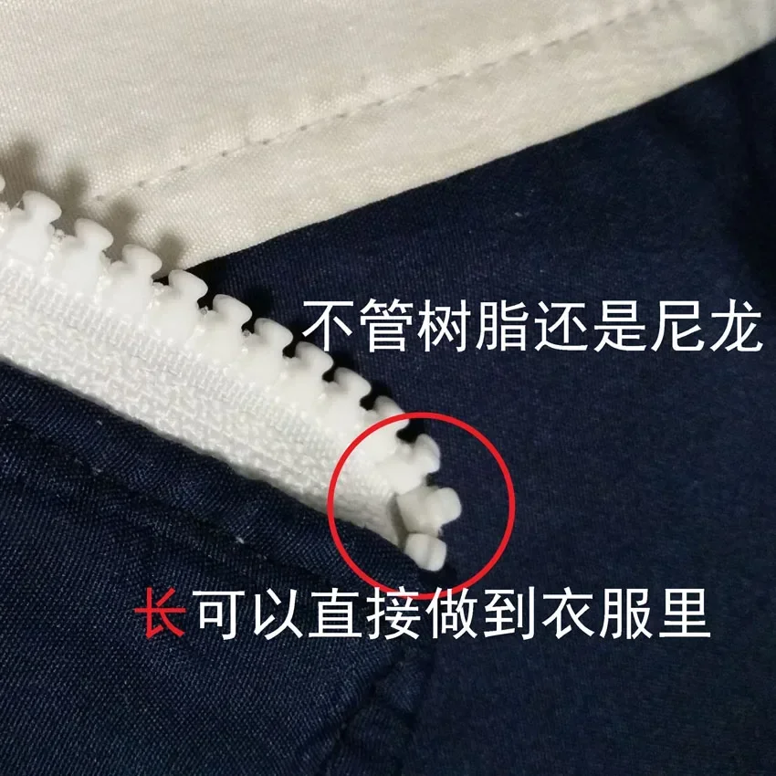 10# 60 To 120cm YKK Zipper Resin Double Open 2-way Black White Goose Down Jacket Repair Clothing Tailor Sewing Accessory