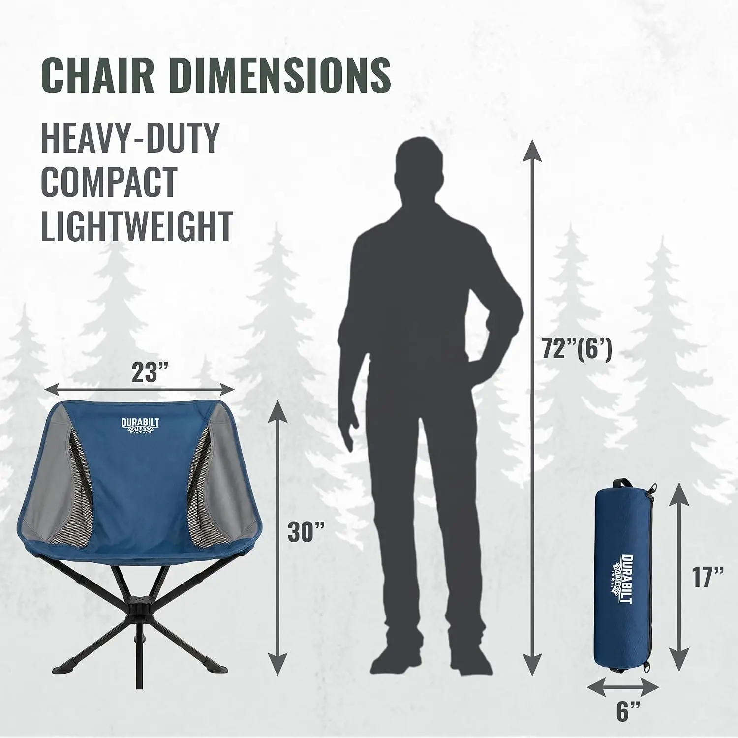 Swivel Chair Portable Folding Chair Lightweight Rotating 360 Degree Camping Chair Turns Face Action Folds Compact Carry Anywhere