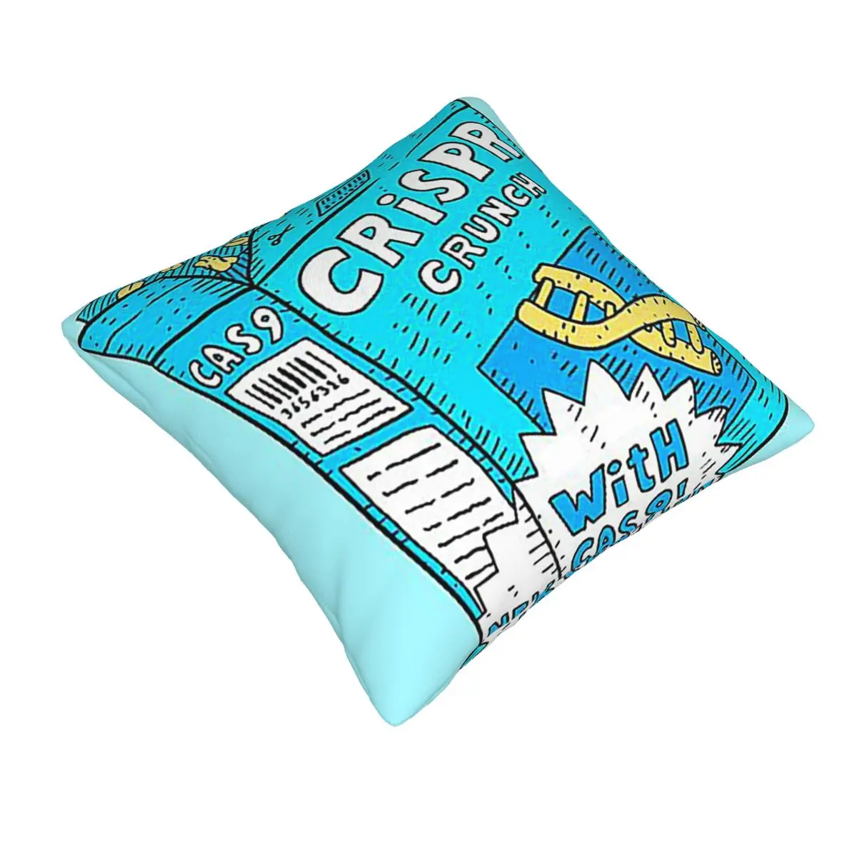 Crispr Cas9 Gene Editing Science Cereal Dna Square Pillowcase Pillow Cover Cushion Zip Decorative Throw Pillow for Home Sofa