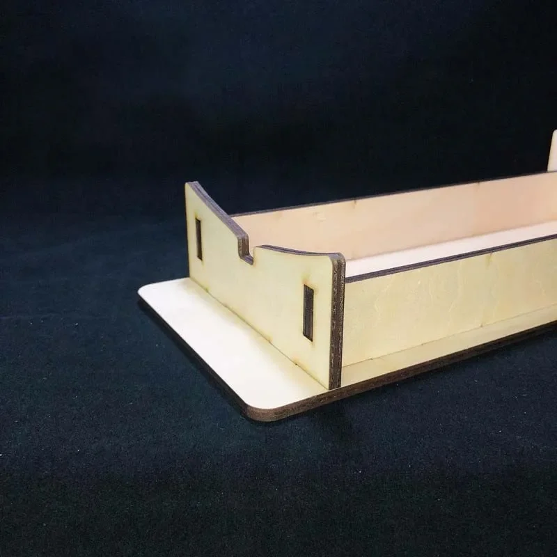 Ship Model Bracket Wooden Assembled Model Accessories V Bottom Wide Hull DIY Ship Model Combined Bracket