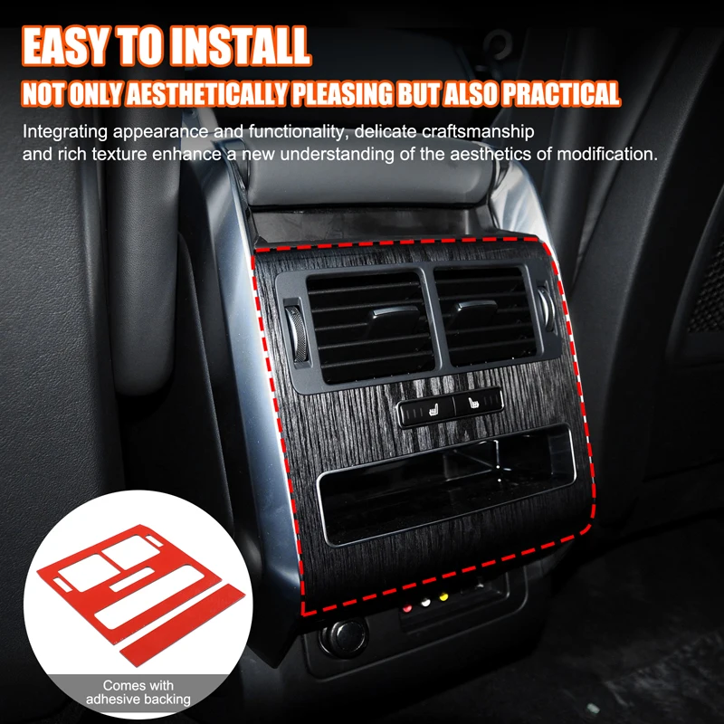 لاند روفر رينج روفر سبورت 2014-2022 لينة ألياف الكربون سيارة العادم الخلفي تنفيس لاصقة تزيين اكسسوارات السيارات