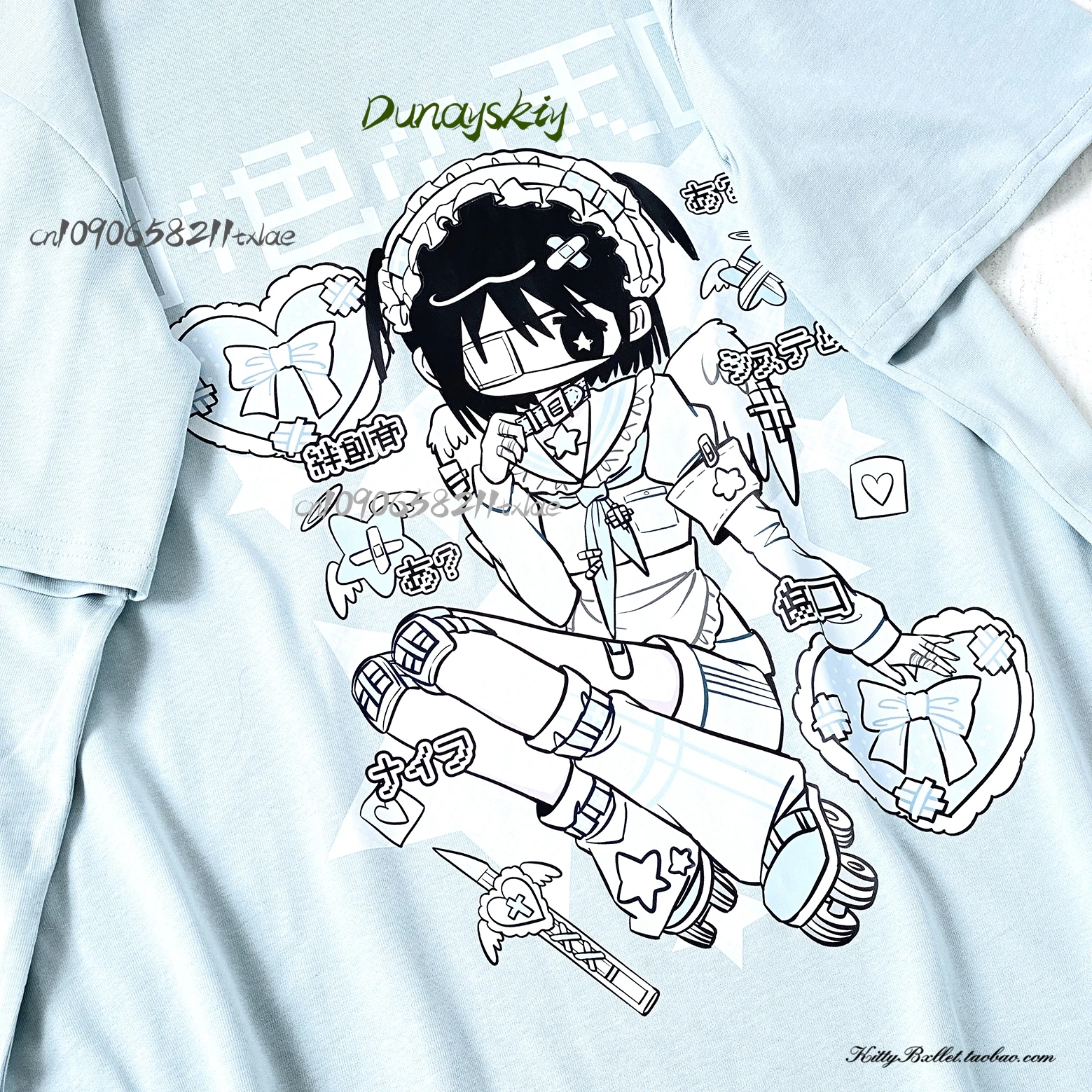 ジライケイ半袖コスプレ衣装ゴシックブルーウォーターシリーズかわいいかわいいパーティーデイリーサブカルチャーハロウィンコスプレ