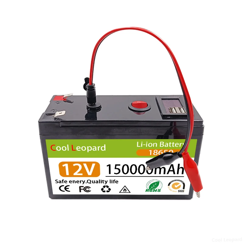 Imagem -04 - Bloco da Bateria de Lítio do Veículo Elétrico Bms para Pulverizadores Carregador 12.6v Corrente Alta Incorporado 3s6p 12v 150ah 30a 18650 Novo