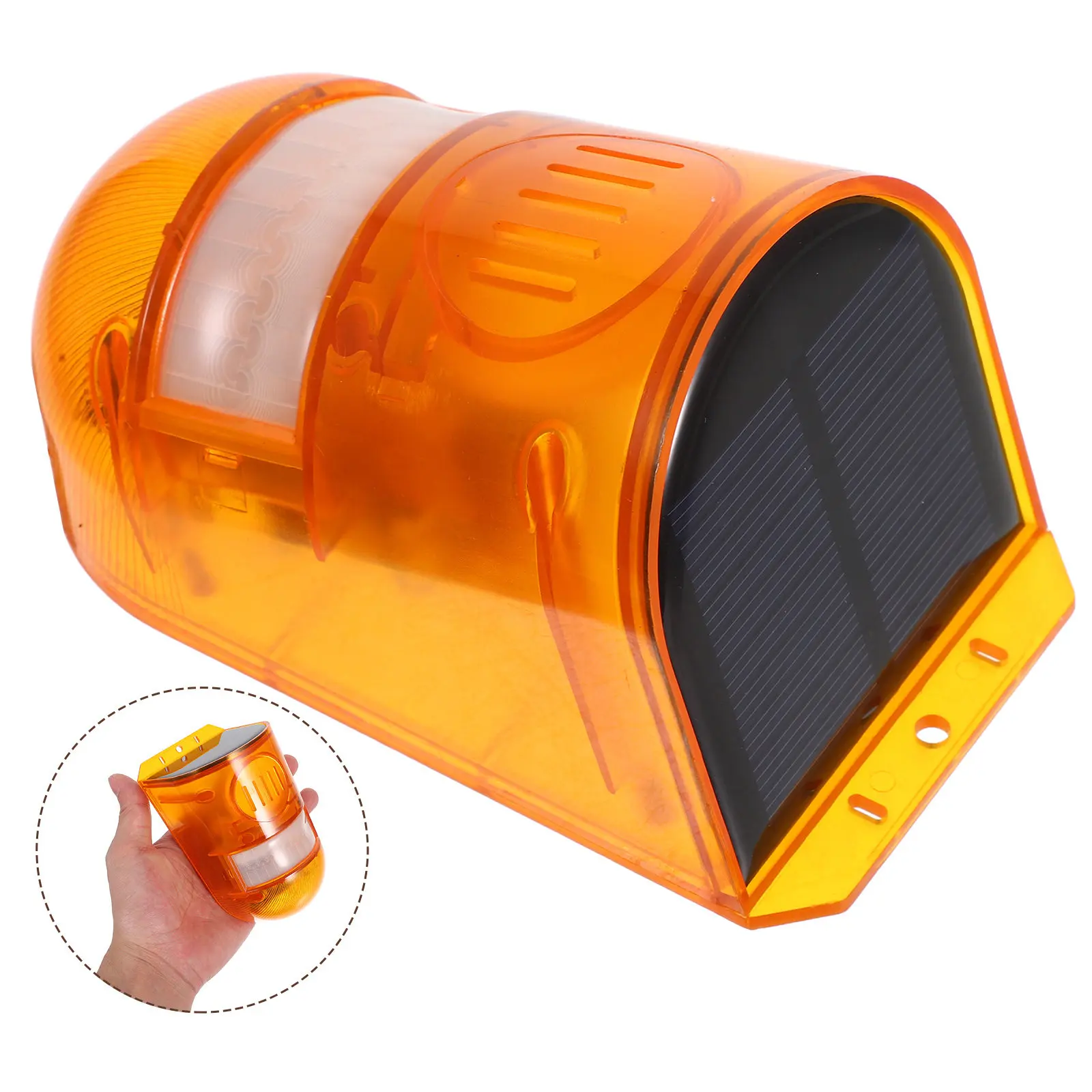 

Solar Warning Light Weatherproof Outdoor Alarm Lamp for Farm Garden Fence Construction Site Anti-Theft Caution Security Light