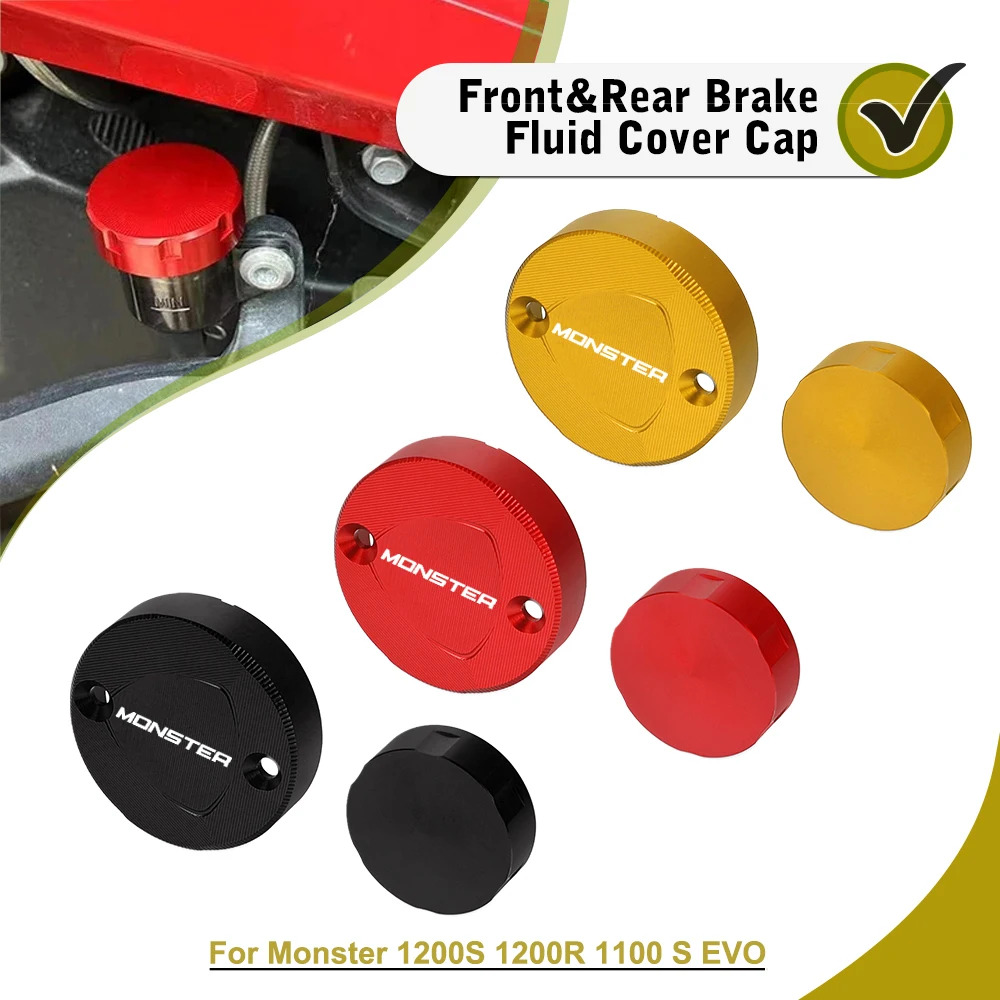 

Motorcycle Accessories Front Brake Clutch Rear Brake Fluid Reservoir Cover For Ducati Monster 1200S 1200R 1100 S EVO Accessories