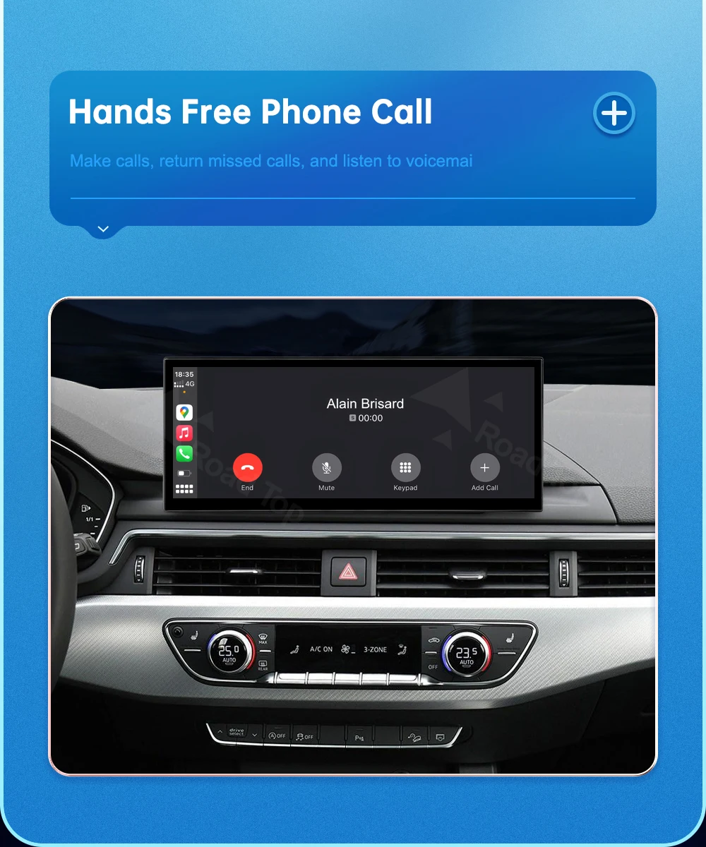 Touch-Display für Audi A4 A5 B9 2016-2019 Road Top 12,3 Zoll Multimedia-Player Android Auto Link GPS Carplay Bildschirm Car Play – Detail 13