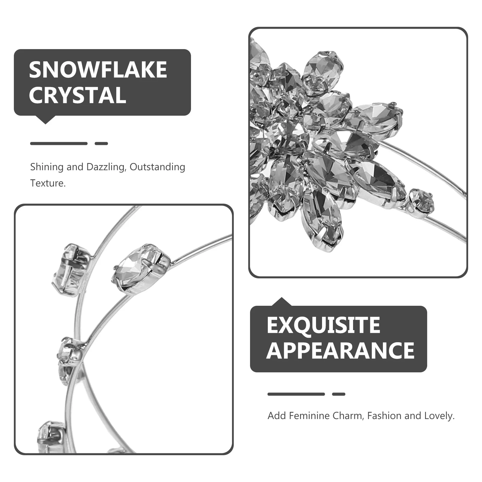 

Elegant Crystal Headband Rhinestone Hair Accessories for Women Party Wedding Bridal Fashion Gift Headbands for Women