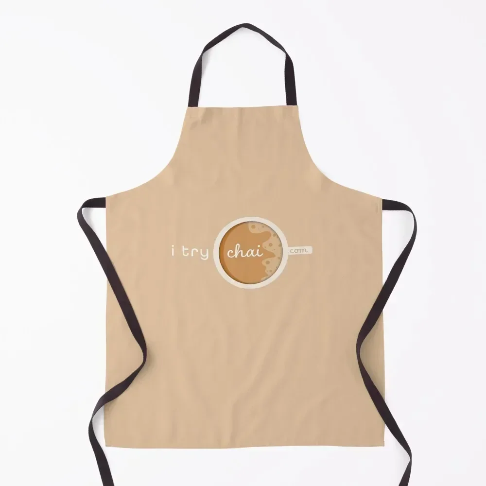 

I Try Chai Logo Apron Barber Kitchen And Home Items Utensils For Kitchen kitchen clothes Apron