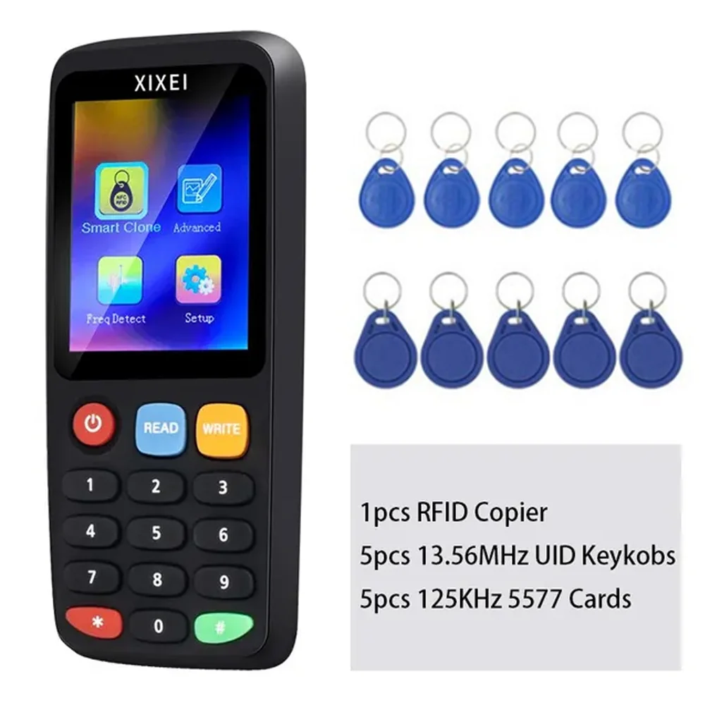 X7 rfid שבב חכם קורא מזהה אות שיבוט מכונת צילום 125khz 13.56 תג משכפלת תג mhz משכפלת תג nfc מפתח nfc ntag215 מתכנת
