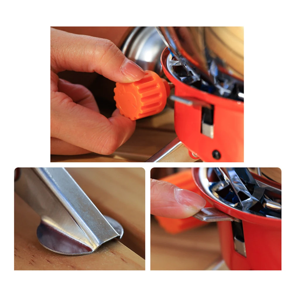 Outdoor Portable Cooking Stove Stainless Steel Construction Wind Resistant for Reliable Use on Camping and Fishing