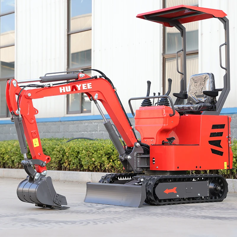 Fast delivery 1 Ton Mini Excavators Customize CE EPA Euro 5 Engine Crawler Digger Farm Home Mini Excavator 1 Ton  Machine