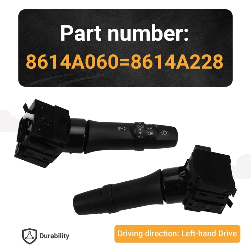 

8614A228 Turn Signal Lights Combination Switch For Mitsubishi Pajero Montero Sport 2 Lancer EVO X L200 Outlander 2(LHD)