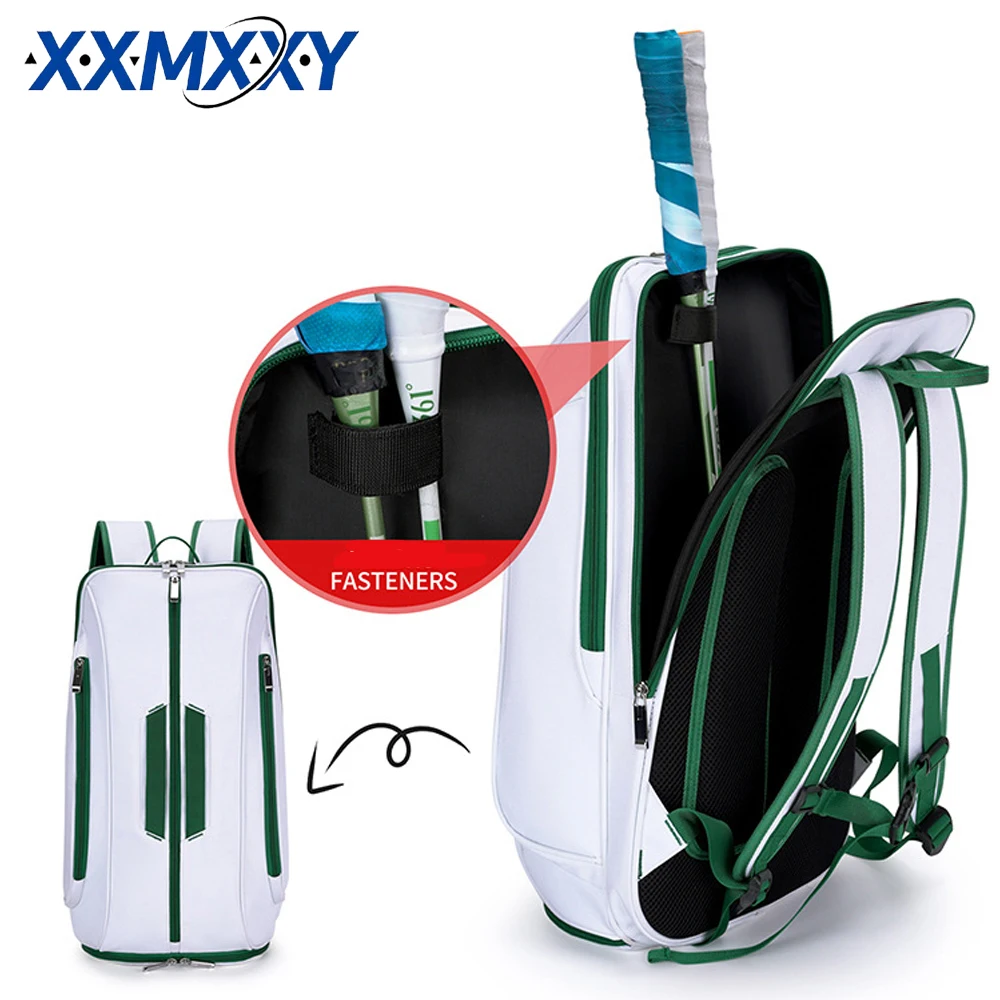 Multi-Use Beach Tennis Bag for Sport Convertible Padel Backpack with Shoe Compartment, Laptop Sleeve,Fence Hook