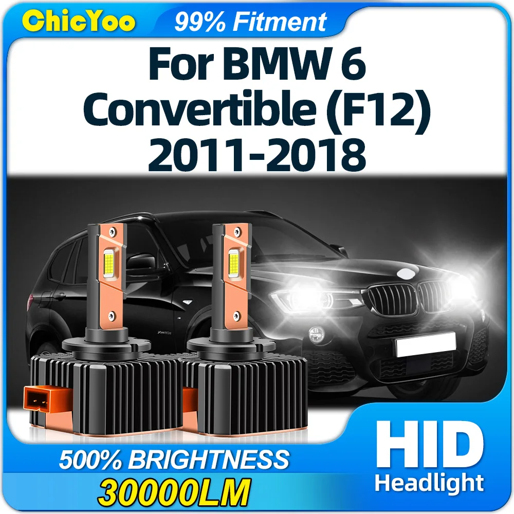 

120W Canbus LED Car Headlight Bulbs 30000LM HID Xenon Headlamps 12V Plug&Play For BMW 6 Convertible (F12) 2011-2016 2017 2018