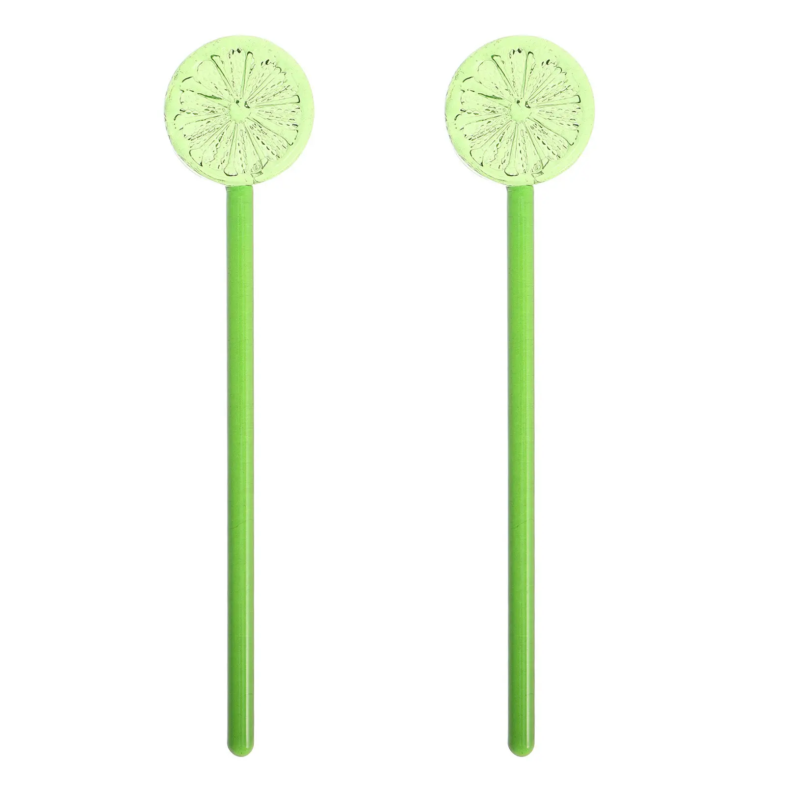 2 pcs Wine Halloween Christmas New Year Cocktail Stirrers Glass Cocktail Swizzle Sticks Drink Stirrer Coffee Stirrer Transparent