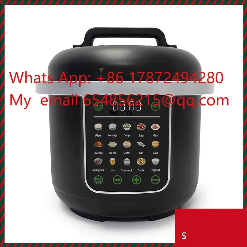 6L Smart Electric Pressure Cooker 70kpa Full Automatic Multifunctional Rice & Slow Cooker for Kitchen