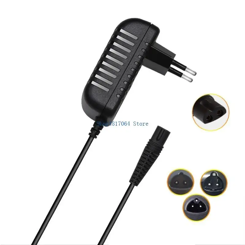 

T3LB EU Plug 12V 0.4A Shaver for Brauns Series 9 7 5 4 3 2 1 Electric for Razor Shaver Replacement Power Cord