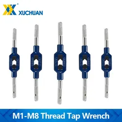 M1-M8 Thread Tap Wrench Adjustable Hand Tap Taps Die Hand Screw Wrench Metric Handle Tapping Reamer Tool Accessories