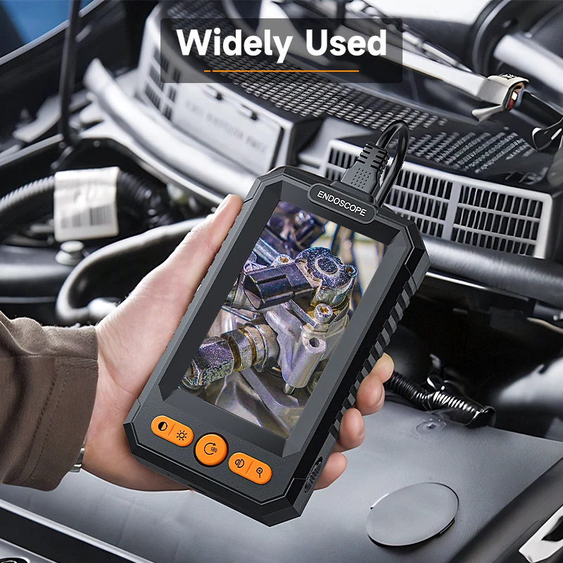 Endoscope Camera 4.3'' IPS Screen HD1080P 8MM USB Cable 2M-100 Meter Car Pipe Sewer Inspection Borescope 8LED 2600mAh Waterproof