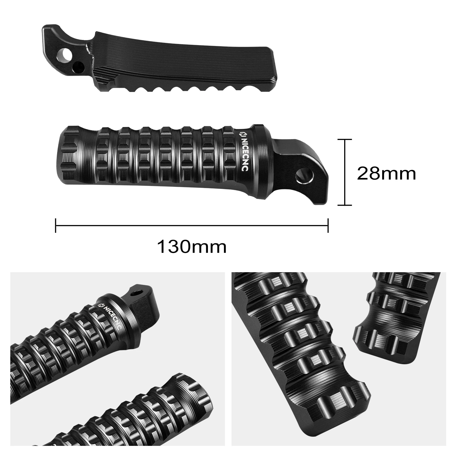 Motorcycle Passenger Footrests Footpegs for Yamaha Tenere 700/Rally Edition 2019 2020-2022 Tracer 900 GT Niken GT 2019-2020