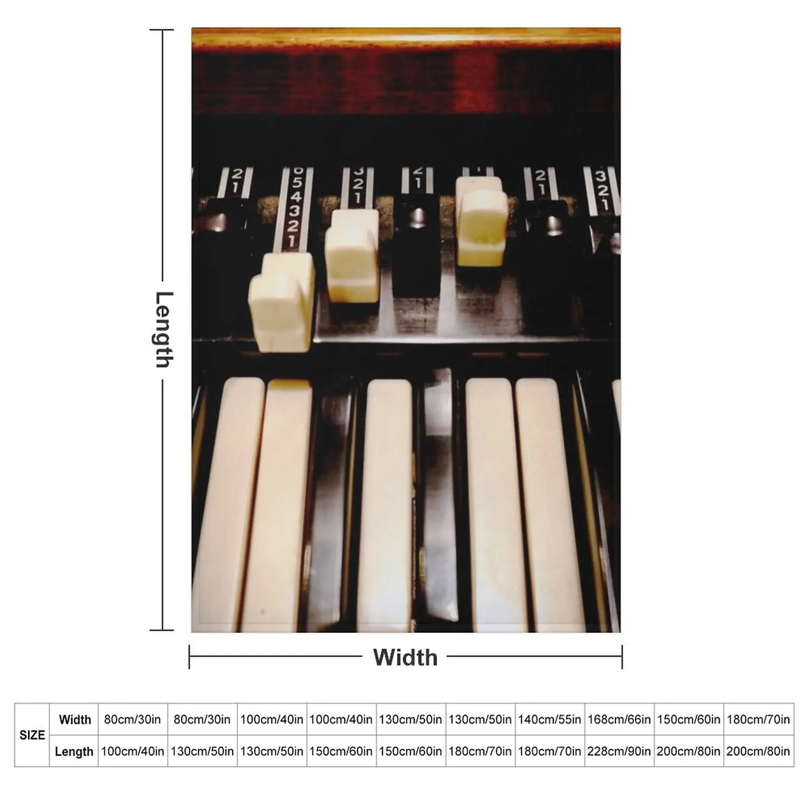 Hammond B3 Organ Throw Blanket Decorative Sofas Thins Soft Plush Plaid wednesday Blankets