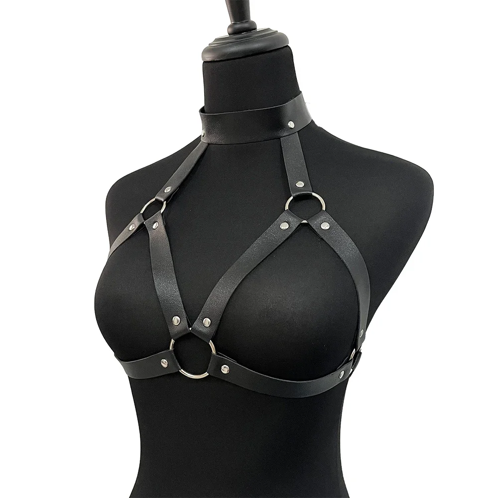 Lencería Sexy para mujer, arnés de pecho, corsé, sujetador, jaula, tirantes, Top gótico, cinturones para espada, arnés de Bondage, cinturón, ropa interior para parejas
