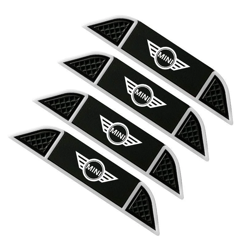 4pcs Car Door Handle Anti Scratch Collision Sticker Bumper Protector Strip For BMW Mini Cooper Countryman Clubman R55 R56 R60