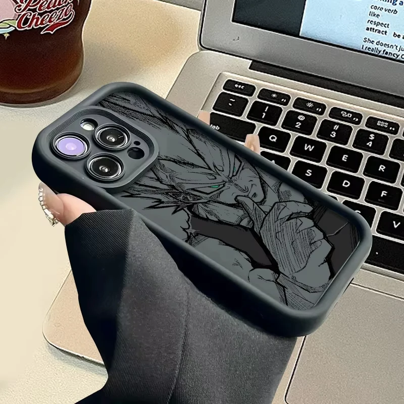 Casing HP Anime Dragonball Baru Warna Hitam untuk Samsung Galaxy A55 A54 A35 S25 S24 S23 S22 S21 Ultra Plus S20 FE Soft Back Cover