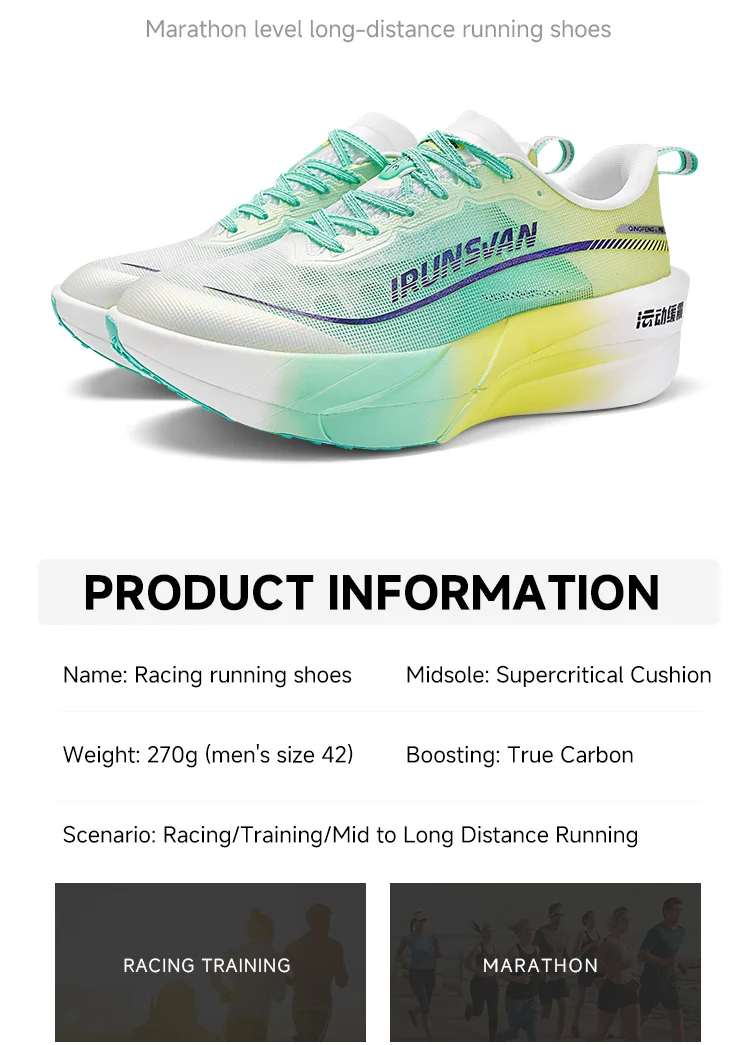 IRUNSVAN Full Plam Carbon Plate Trail-Laufschuhe für Herren, 2026, hochwertige, trendige Schuhe, neue ultraleichte Laufschuhe, Sport – Detail 21