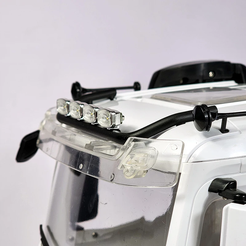 K1RC 탑 스포트라이트 장식 LED 라이트 세트 (타미야 RC 트럭 트레일러 팁퍼 벤츠 DIY 부품 자동차 액세서리 업그레이드 부품 1/14용)