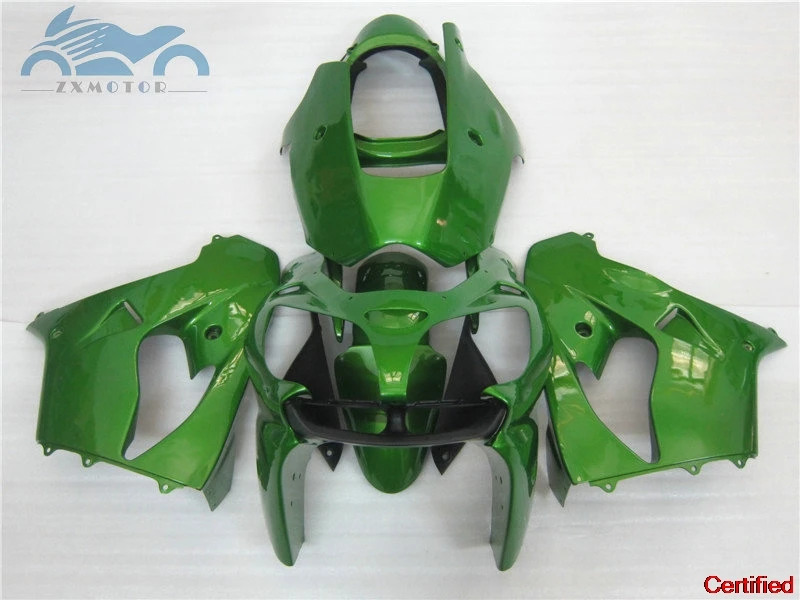 

Настраиваемые как вам нужны комплекты обтекателей для Kawasaki Ninja 2000 2001 ZX9R, комплект обтекателей из АБС-пластика ZX 9R 00 01, темно-зеленые детали