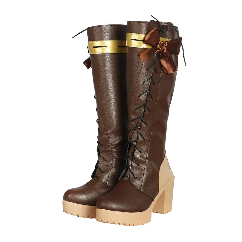 Violet Evergarden Scarpe Cosplay per Halloween Party Carnevale Anime Giochi di ruolo Oggetti di scena Gioco da donna