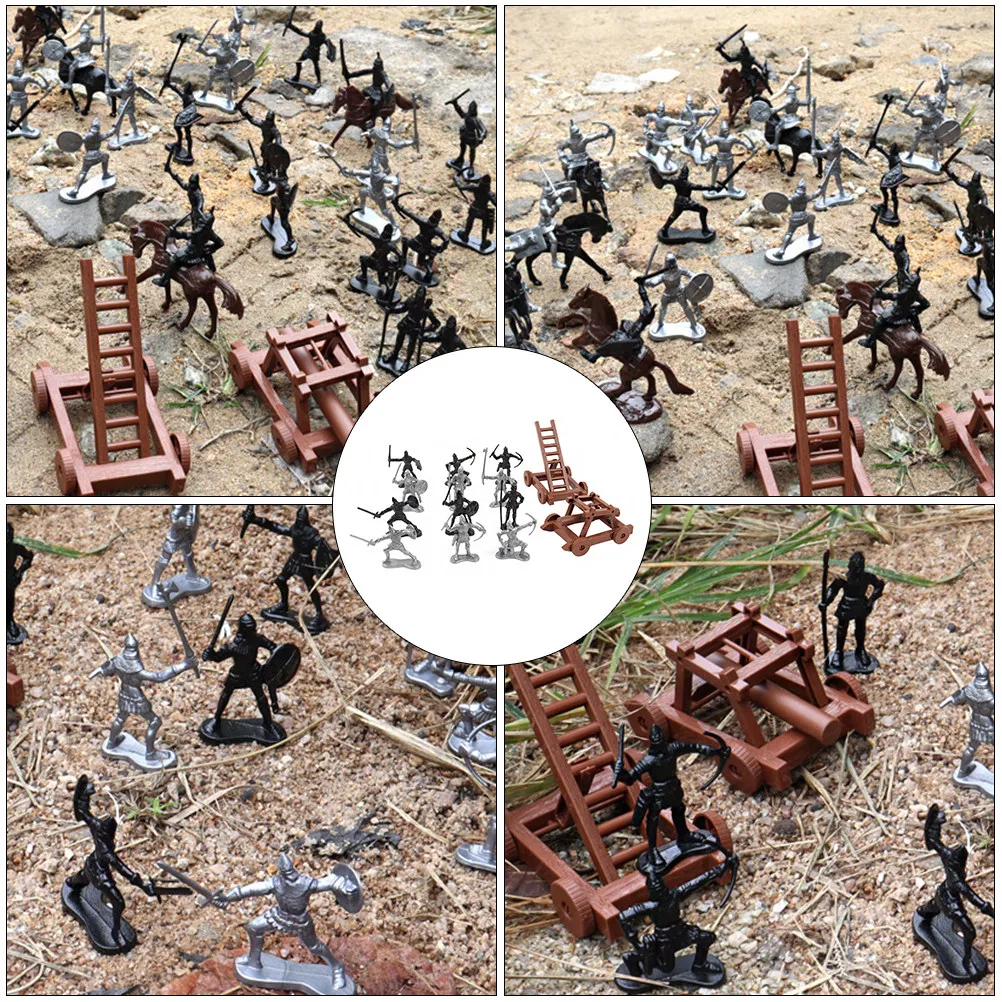 

1 Set Simulation Soldier Creative Design Educational Military Scene Plaything Promote War Knowledge Hand Eye Coordination