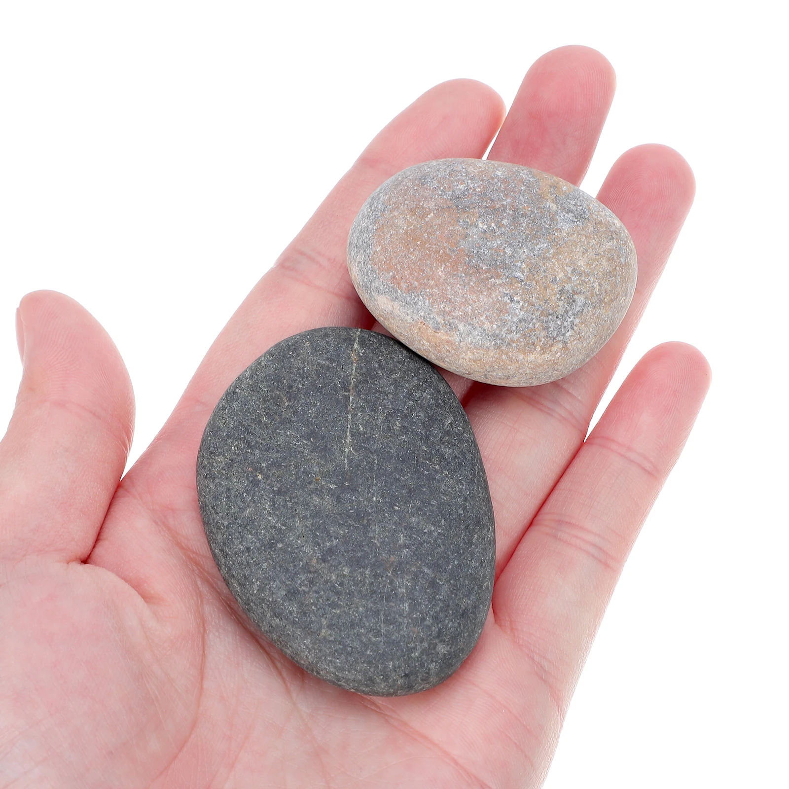 8 pezzi di pietre rocce lisce di piccole dimensioni, perfette per il disegno dei bambini, pietre dipinte, artigianato, creazione di lucidatura fai da te, giocattolo da giardino