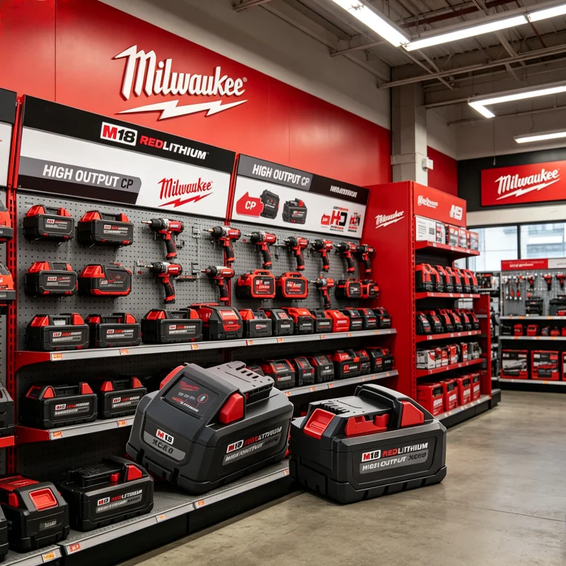 

Rechargeable 8.0Ah 12.0Ah M18 Battery,For Milwaukee 18V Tools Battery Replaces 48-11-1860 48-11-1850 Has discharge stability.