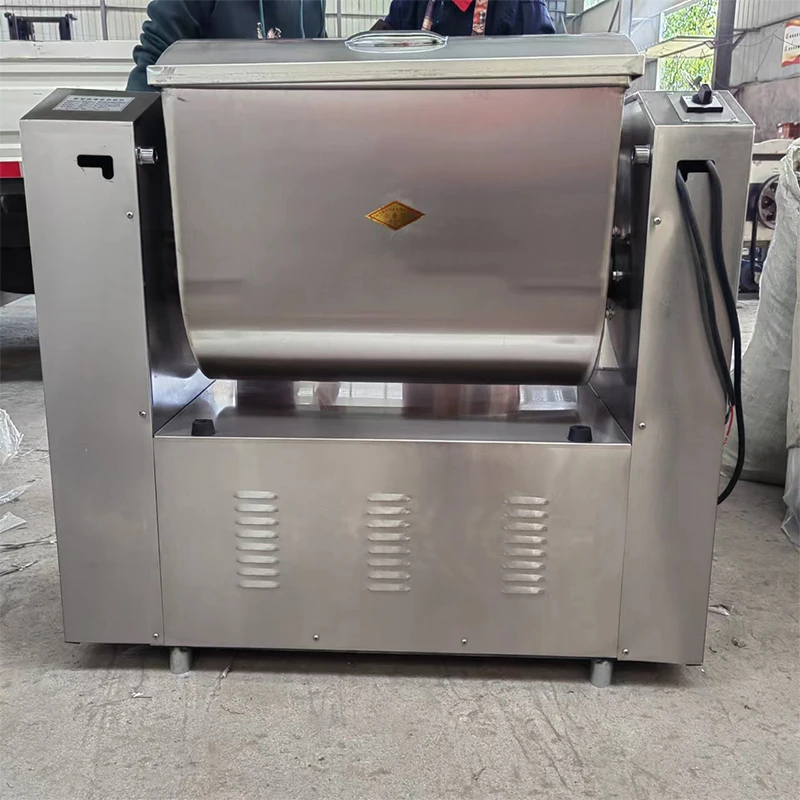 เครื่องผสมก๋วยเตี๋ยวสแตนเลสเชิงพาณิชย์อัตโนมัติ 25 กก./15 กก. เครื่องผสมก๋วยเตี๋ยวความจุขนาดใหญ่ 250 กิโลกรัม/ชั่วโมง