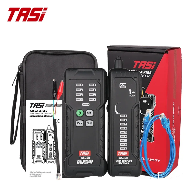 

TASI Wire Tracker Multifunction Wire Tracker Network Testing Instrument Cable Tracker Line Finder TA502B