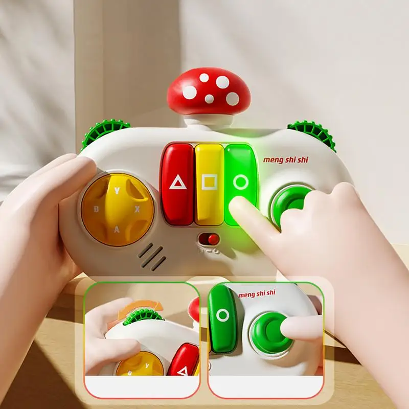 Busy Game Board Controller Mushroom Sensory Board Toy Educational Travel Activity Toy Fine Activity Motor Skills Travel Toys