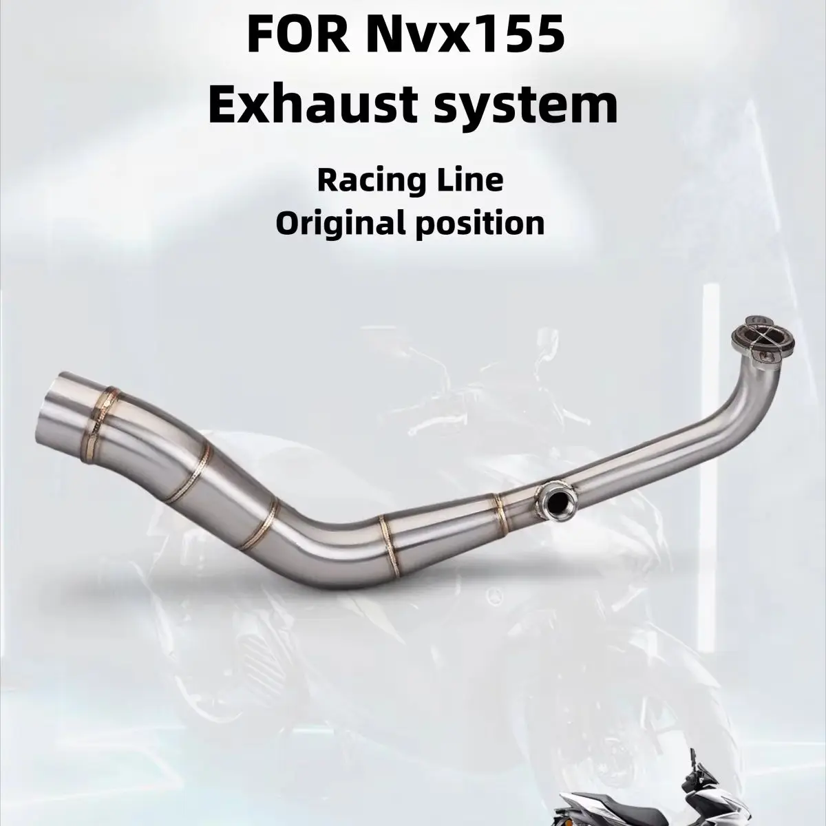 

Motorcycle Exhaust Front Header Pipe For NVX155 Aerox155 Stainless Steel Moto Performance Parts