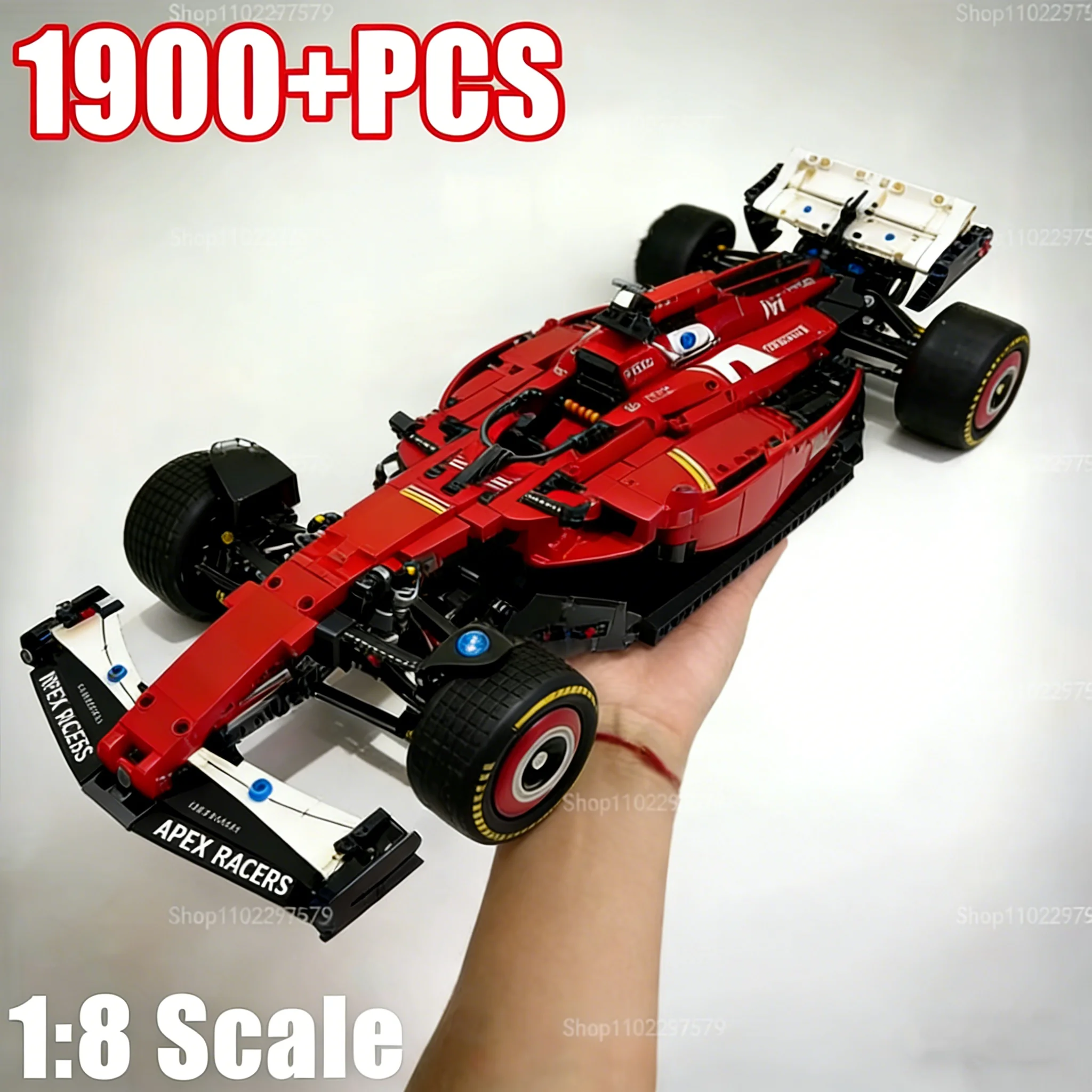 

2026 New 1900PCS Technical Performance Race Car Building Block Brick 42206 42207 Sport Vehicle Model MOC Toy Gifts for Kid Aldul