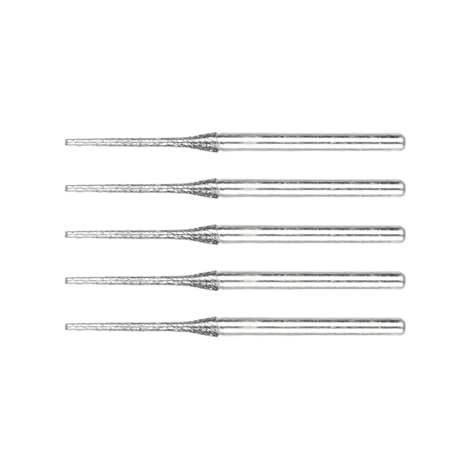 5 Stück 0,8/1/1,2/1,5/1,8/2/2,5 mm diamantbeschichtete Bohrer mit 2,35 mm Schaft Glas Jade Bernstein Schmuck Glas Diamantbohrer – Detail 3