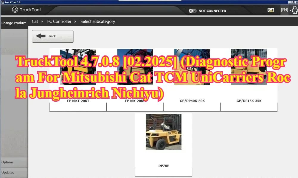 AutoDVD2 TruckTool 4.11 [02.2026] (Diagnostic Program ForMit-subishi C-at TCM UniCarriers Rocla Jungheinrich Nichiyu)