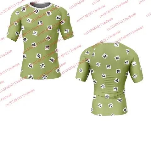 Ghost Slayer Blade Anime Kompressionströja Herr Demon Slayer Tanjiro Rash Guard Cosplay Fitness T-shirt Gym Träningstopp 6 best sales anime rashguard - №6