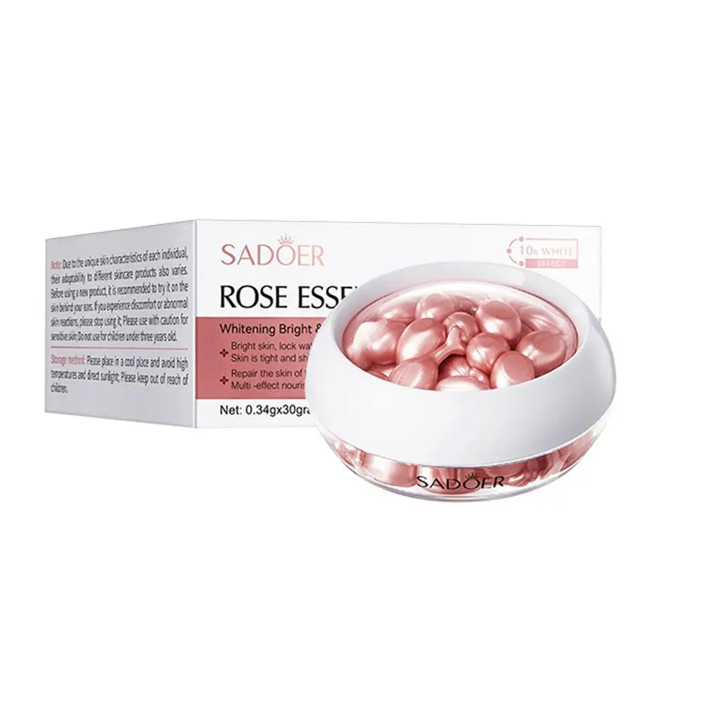 Placental Essence Capsule Snail Rose Capsule Brightening Hydrating Smoothing Nourishing Faical Product Moisturizing SkinCar B8B4