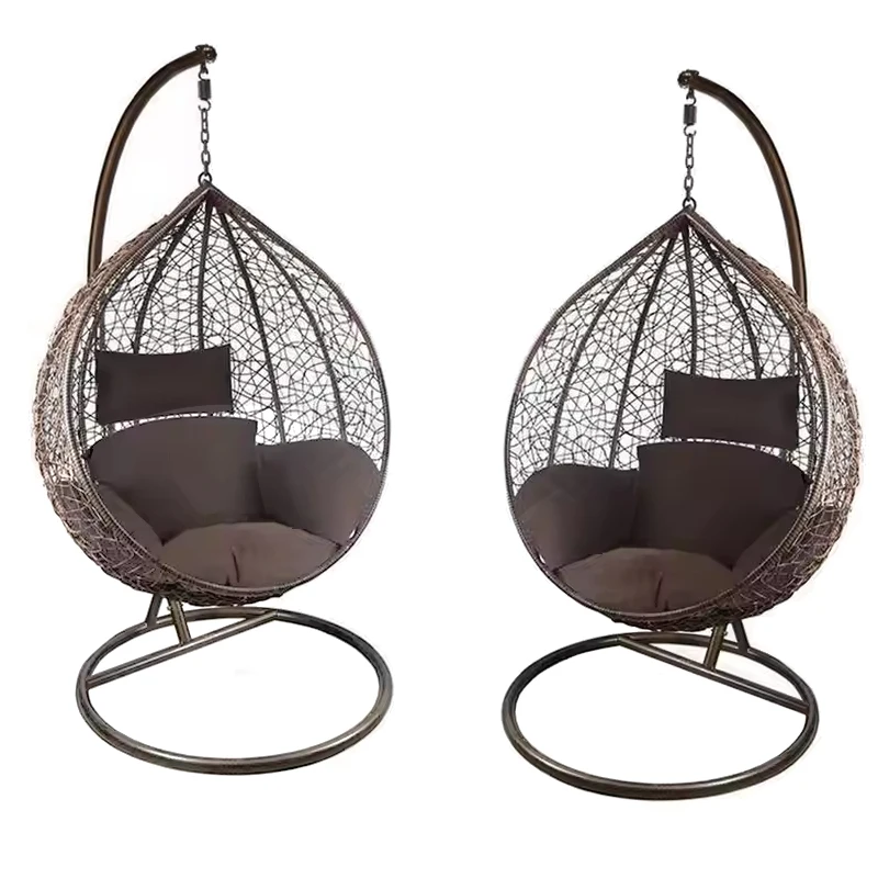 

Modern Garden Outdoor Furniture Garden Swing Chair Hanging Egg Chair Low Price Manufacturers Sell Rattan Hanging Egg Chair