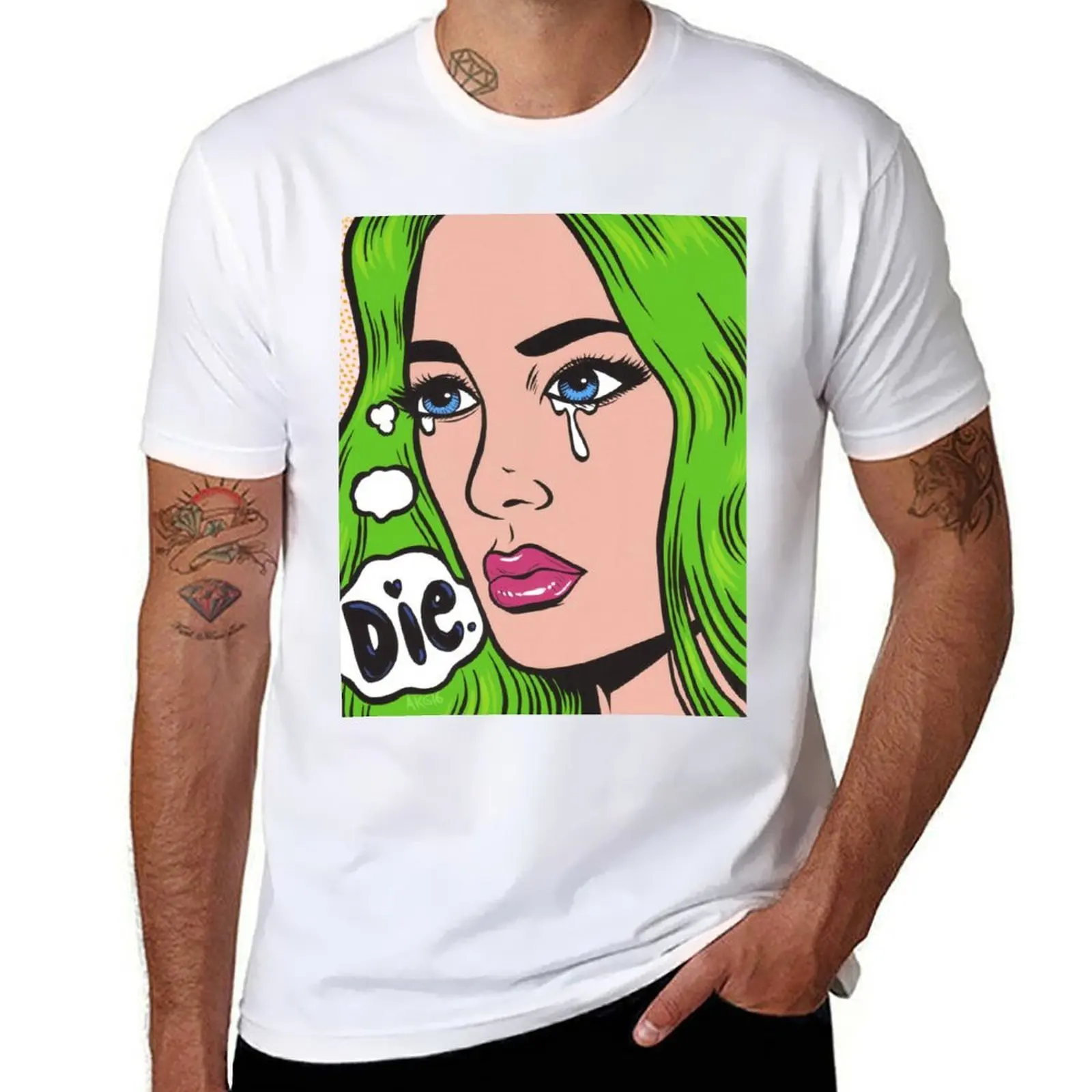 

Die Crying Comic Girl T-Shirt t shirts for man pack white printed t shirts for man T-Shirt