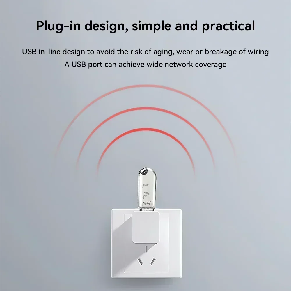 eWeLink APP Zigbee Repeateras USB Signal Amplifier Extender Signal Repeater Full House Coverage Smart Home Singal Extension Plug