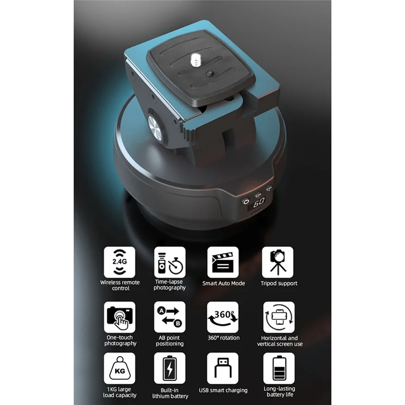 YT-1200 Auto Motorized Head 360 Timed Panoramic Stabilizer Remote Control For Phone Camera Gopro VS Zifon